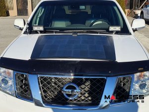 Nissan Pathfinder Flexible Solar Panel Kit - Complete Kit w/ Waterproof Controller + Hood Decal - 2012-2021 - 90W